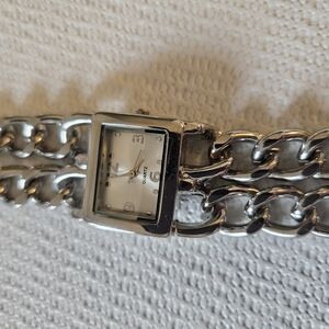 Silver Chain Link Women's Watch